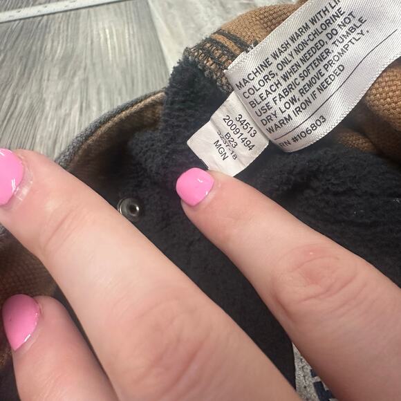 Duluth Trading Gray Tan Men 34x29 Relaxed Fit Fleece Workwear Hiking Cargo Pants - Picture 6 of 12